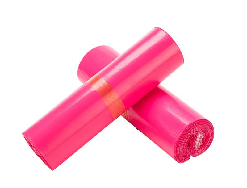 莒南玫红色快递袋-02